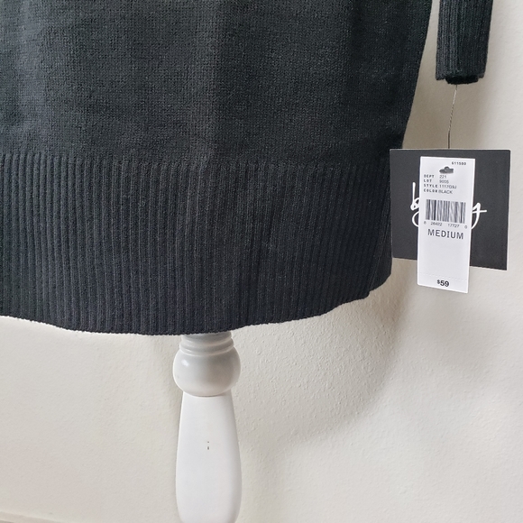 Juniors' Laced Grommet-Trim Sweater Dress - Picture 8 of 11